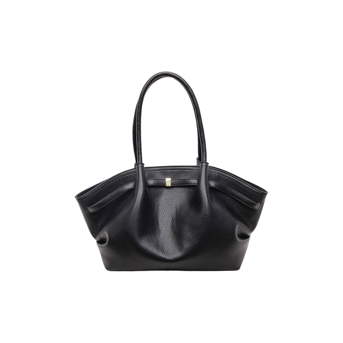 VELORA Stylish Retro Pleated Commuter Tote – A Unique Leather Shoulder Bag