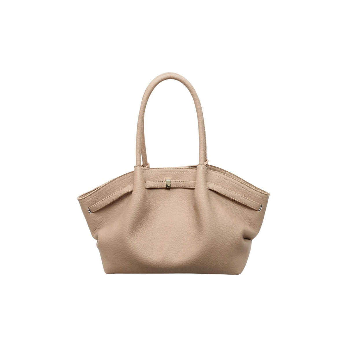 VELORA Stylish Retro Pleated Commuter Tote – A Unique Leather Shoulder Bag